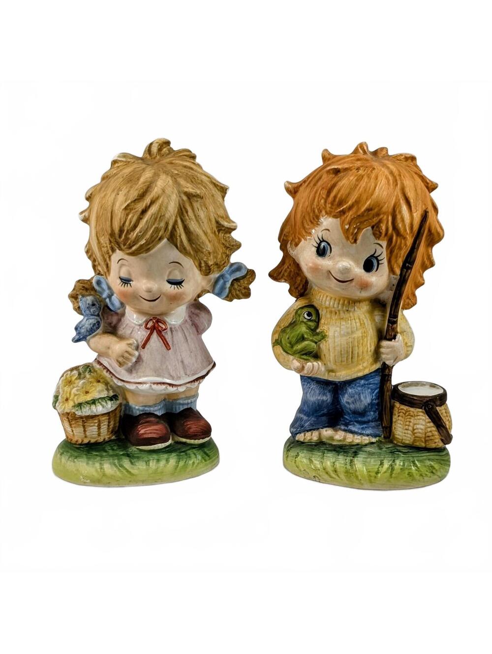 Vtg Inarco Girl & Boy Figurine #71-P